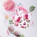 6PCS Thickened Glasses Cleaning Cloth Elegant Flower Design Microfiber Cleaning Cloth, Multi-Colored Eyeglass Lens Cleaning Cloths, Soft Wipes for Reusable Eyeglass and Phone Screens (Peony)