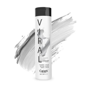 Celeb Luxury Colorwash Color Depositing Shampoo - Color Refresher, Vegan Hair Dye, Bondfix Bond Rebuilder, Viral and Gem Lites (Silver)