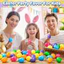 Jumlys 500 PCS 2.4" Plastic Easter Eggs Bulk, Empty Easter Eggs in 8 Colors, Fillable Colorful Easter Eggs with Hinge, Perfect for Easter Hunt, Basket Stuffers Fillers and Easter Theme Party Favors