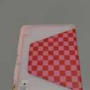 for iPad A16 Case - for iPad 10th Generation Case 10.9 Inch Women Girls Cute Girly Teens Kids Pretty Checkered Unique Aesthetic Rotating Stand Folio Tablet Cover for Apple 10/11 2025