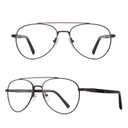 RB.Pilot Classic Aviator Reading Glasses for Men Women Light Blocking Computer Readers Spring Hinge Metal Frame Acetate Legs