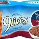 9Lives Meaty Pat Wet Cat Food With Real Beef, 5.5-Ounce, Pack of 4 (EXP 09/01/26)