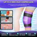 Knee Ice Pack Wrap for Injuries Reusable, Cold Packs for Knee Elbow Pain Relief for Replacement Surgery, Swelling, Meniscus Tear, ACL, Sports Injuries, Bruises and Arthritis Purple