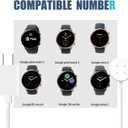 Magnetic 20W Fast Wall Magnetics Charger for Google Pixel Watch 3/2 Smartwatch Charger, Compatibility Google Fitbit Sense/Sense 2/Versa 3/Versa 4/Ace LTE Smartwatch Magnetic Fast Charging Cable 3.3FT