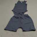 Modern Moments by Gerber baby-boys Ribbed 2-piece Sleeveless Bodysuit & French Terry Short Set 24M
