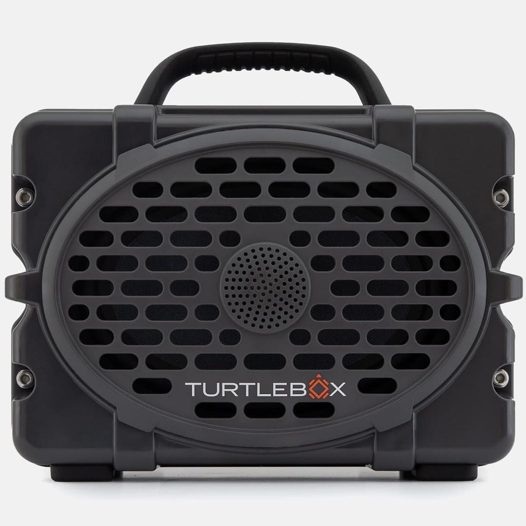 Turtlebox Original Gen 3: Portable Outdoor Bluetooth Speaker  Ultra-Loud (120dB), Waterproof (IP67), Rugged, Impact-Resistant, 3-Day Battery | Party Mode: Unlimited Pairing for Stereo Sound, Gray