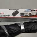 Econour Windshield Sun Shade Umbrella for Car | Medium Foldable Car Sunshade | UV & Heat Protection Front Window Sun Shield, Keeps Interior Cool, Fits Sedans SUVs & Trucks (57 x 33)