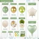 Baby Shower Decorations, Sage Green Woodland Gender Neutral Baby Shower Decor with Welcome Baby Banner, Balloons, Fringe Curtain Tablecloth, Sash Tiara, Pom Poms, Gender Reveal Bday Party Decorations