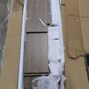 LITTLE TREE Narrow Console Table, 55-Inch Farmhouse Entryway Table, X-Shaped Couch Table Behind Sofa for Living Room, Entryway, Entrance, Foyer, Hallway, Rustic Brown