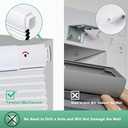 No Drill Cellular Shades for Indoor Windows, Thermal Insulating & Noise Reducing Honeycomb Blinds, Free Stop Cordless Blackout Shades, White, 35" W x 64" H