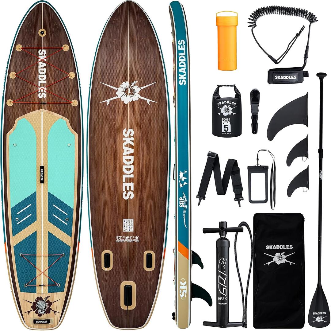 11’Inflatable Stand Up Paddle Board with Beginners SUP Accessories
