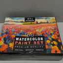 54 Pieces Watercolor Paint Set with Tabletop Easel Stand, Complete Starter Painting Art Supplies with Watercolor Paints, Canvases, Sketch Pads, Brushes and Palette for Adults Teens Kids Beginners