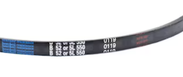 D&D B52/5L550 Classical V-Belt, 55 in Outside Length, 21/32 in Top Width, 1 Ribs
