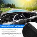 Dash Cover for Toyota RAV4 2026 Dashboard Cover Mat Sunshade No Glare UV Rays Protector Nonslip Interior Pad Accessories (10.5 Inch)