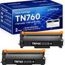 TN-760 TN760 High Yield Black Toner Cartridge Compatible TN-760 Replacement for Brother TN760 TN 760 HL-L2350DW HL-L2370DW HL-L2390DW HL-L2395DW MFC-L2710DW DCP-L2550DW Printer Toner (2 Pack)