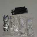 Pack of 5 Reading Glasses For Women/Men-Blue Light Blocking Computer Reader w/Round Frame - Retro Clear Lens Fake Eyeglasses1.25 (Black + Transparent +Leopard + Tortoise + Orange)