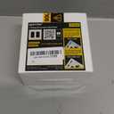 BESTTEN (10 Pack) USWP4 Matte White Series 2-Gang Decor Screwless Wall Plate, Decorator Outlet Cover, H4.69 x W4.73, for Light Switch, Dimmer, USB, GFCI, Receptacl