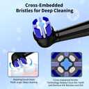 10 Pack iO Toothbrush Replacement Heads Compatible with Oral-B iO Series, Fit for iO 3/4/5/6/7/8/9/10 Electric Toothbrush, White 5-Pack + Black 5-Pack