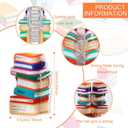 2 x Back to School Hair Clip for Women Girls, Orange Books Hair Claw Clips, Funny Book Hair Clips for Teachers Students Non Slip Hairpins School Opens Season Decor Hair Accessories