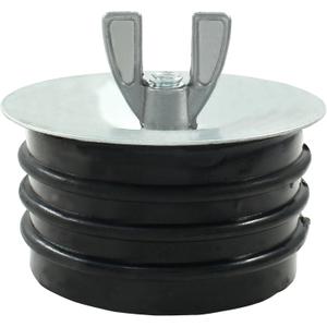 3 Inch Sewer Cleanout Cap, Durable Mechanical Test Plug Metal Sewer Drain Cover, Sewage Pipe Cap with Wing Nut for Pipes, Sinks, Pools