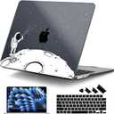 DONGKE Compatible with M5 MacBook Air 15 inch Case 2026 2025-2023 A3448 A3241 A3114 A2941 M4 M3 M2 Liquid Retina Display Touch ID, Protective Hard Shell Cover & Keyboard Skin - Astronaut