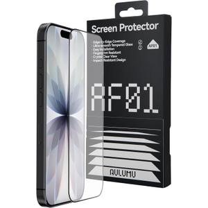 Aulumu AF01 iPhone 17 Pro Max Screen Protector | Eco-Bubble-and-Dust-Free Box | Scratch & Smudge Resistant | HD Tempered Glass | Military Grade Shatterproof & Ultra Durable | Easy Installation