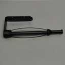 Paper Towel Holder Under Cabinet, Single Hand Operable Wall Mount with Damping Effect, Self-Adhesive or Drilled for Kitchen Bathroom, Black