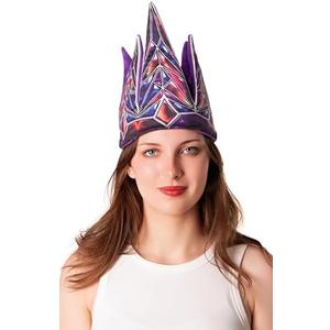 Cosplaya Queen Crown Princess Soft King Costume Hat for Womens Women Teens Headpiece Cosplay Halloween Costumes, 3Pack