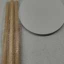 Uneedem Indoor Plant Stand - Mid Century Wooden Plant Table, Tall Holder for Flower Pots, Small Round End Table (A3-White, High: 20.5")