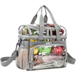 J.CARP Clear Bag Heavy Duty Backpack Durable Transparent See Through Bag