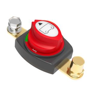 275A 12-48V Heavy-Duty Battery Disconnect Switch Side Post Battery Switch with Adapter for Car, Vehicle, RV and Boat Negative On/Off