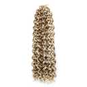 YXCHERISHAIR Curly Crochet Hair GoGo Curl Crochet hair for Women 8Packs Deep Wave Braiding hair,Synthetic Bohemian Crochet Braid Water Wave Crochet hair Extensions(P27/613, 18Inch)