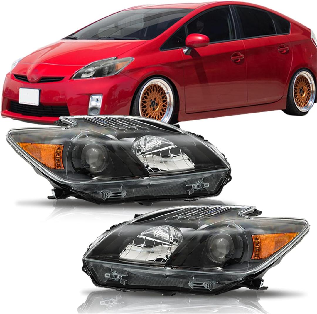 labwork Headlight Assembly Replacement for Toyota Prius 2012-2015 Headlights Set Driver  Passenger Side 81130-47520, 81170-47520