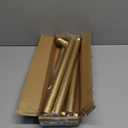 Gold Curtain Rod, Room Darkening Rods for Windows 28 to 48 Inches(2.3-4Ft), Wrap Around Curtain Rods, Heavy Duty Blackout Drapery, Modern Decorative Window Treatment Rod, Gold