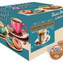 Double Donut Coffee Caramel Macchiato Flavored Coffee Pods,Medium Roast Coffee Compatible with Keurig K Cups Brewers, 72 Count (EXP 09/28/26)
