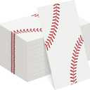 Kochorie 96 Pieces Baseball Napkins 7.8 x 4.3 Inches Paper Baseball Party Decorations Disposable Baseball Themed Party Supplies Baseball Pattern Cocktail Napkins for Baseball Party Sports Birthday