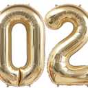 Champagne Gold 2026 Balloons, 40 Inch 2026 Number Balloon Foil New Year Balloon Numbers for New Years Eve Party Graduation Party Decoration