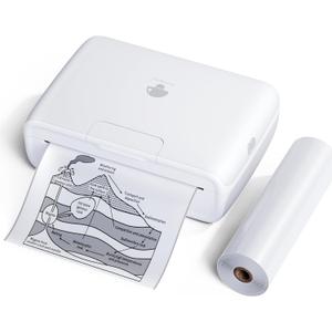 Phomemo M04S Bluetooth Portable Printer Printpod -Thermal Label Printer Notes Printer, Support 2/3/4 inch Printing, Compatible with Phones, Computer, 300dpi, Great for Document, Notes, Sticker, Gift