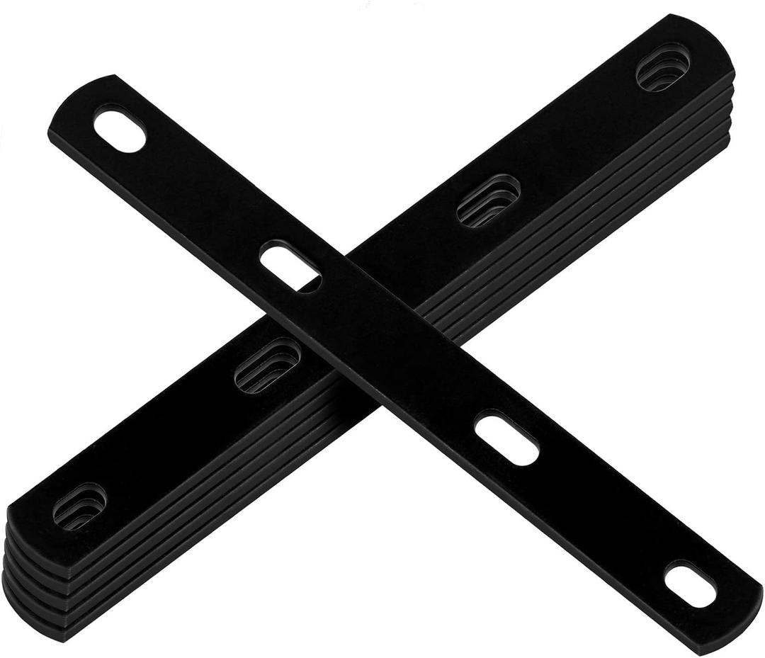 6 PCS 12" Flat Mending Plate, Straight Metal Brace Bracket with Slot Hole Fits 3/8" Bolt, 8 Gauge, Max. Load 110 lb