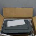 8-Piece Deep Glass Baking Dish Set with Plastic lids,Rectangular Glass Bakeware Set with Lids, Baking Pans for Lasagna, Leftovers, Cooking, Kitchen, Freezer-to-Oven and Dishwasher, Gray