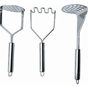 3 PCS Potato Masher Stainless Steel,Bean Smasher,Food Fruit Egg Masher Metal,Masher Kitchen Tool