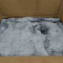 Wonderful 3 Pieces Fluffy Faux Rabbit Fur Bubble Comforter Set Queen Size, Tie-Dyeing Multiple Grey Plush Fuzzy Bedding Set, Warm Soft Bubble Comforter Bedding Set for Winter