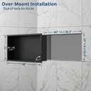 304 Stainless Steel Recessed Shower Niche 12" X 36" No Tile Needed