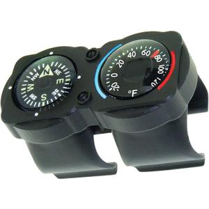 Sun Company CyclGage Bike Thermometer and Compass | Bicycle Handlebar Accessory Sun Company CyclGage Bike Thermometer and Compass | Bicycle Handlebar Accessory
