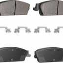 4PCS Rear Semi-Metal Brake Pads Fit for Chevy Suburban 1500 2007-2014 Tahoe 2007-2014 Silverado 1500 2007-2013 Cadillac Escalade 2007-2014
