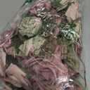 Floroom Artificial Flowers 25pcs Real Looking Dusty Rose Ombre Colors Foam Fake Roses with Stems for DIY Wedding Bouquets Bridal Shower Centerpieces Floral Arrangements Party Tables Home Decorations (25pcs Regular 3")