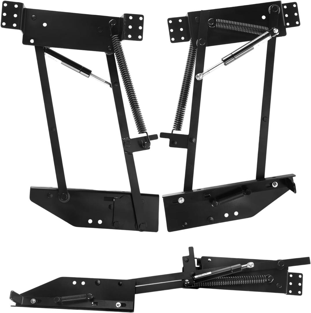 2 Pcs Kitchen Appliance Lift Soft Close Mixer Heavy Duty Lift Cabinet Organizer Spring Carrying 50lb for Small Kitchen Appliances, Simple to Install