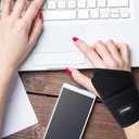 CERBONNY Carpal Tunnel Wrist Brace,2Pack Wrist Support Brace Adjustable Wrist Strap Reversible Wrist Brace for Sports Protecting/Tendonitis Pain Relief/Carpal Tunnel/Arthritis-Right&Left (Black)