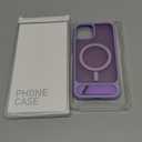 Temdan Magnetic Compatible with iPhone 14 Case/iPhone 13 Case,[Built-in Invisible Kickstand][Compatible with MagSafe][Military Grade Shockproof] Slim Translucent Matte Phone Case for iPhone 14/13 6.1" (Lavender Purple)