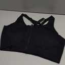 Front Closure Sports Bras for Women: Womens Compression Mastectomy Recovery Bra Post Surgery Posture Zip Front Closure Padded for Large Bust High Support for Active Yoga Gym Workout Fitness Black